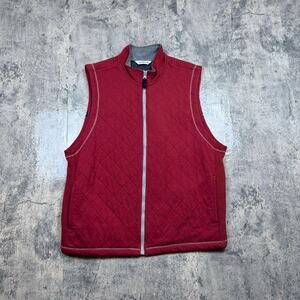 Vintage Blast Grandma Cat & Dog Lover Comfy Red Vest Gilet Size Large